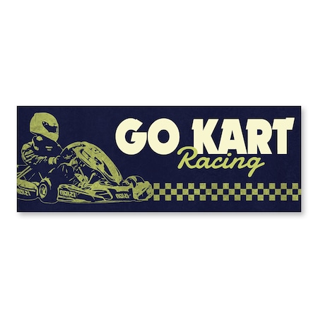 Signmission Go Kart Racing, 18 Inch, Decal D-48-30382