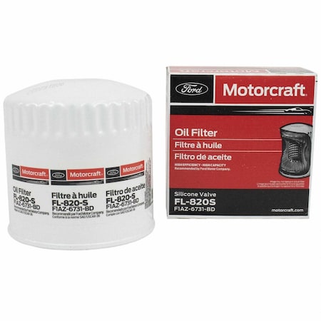 Motorcraft Engine Oil Filter,  FL820S