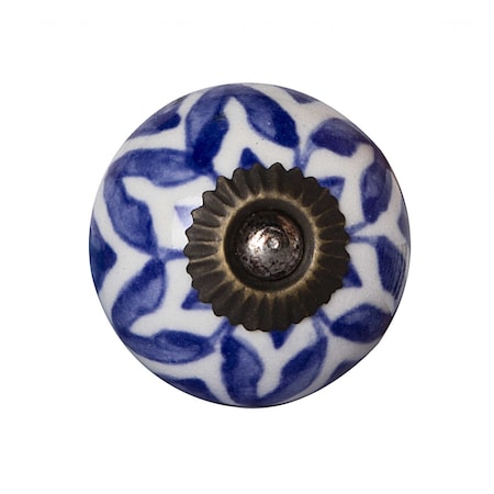 Homeroots 1.5" X 1.5" X 1.5" Ceramic Metal Multicolor Knobs, 12PK 358101