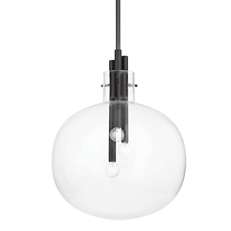 Hudson Valley Lighting Hempstead 3 Light Pendant 18.25 In. Black Brass 3918-BBR