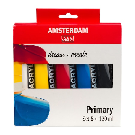 Amsterdam Acrylic Paint, Satin, Acrylic Base, Assorted 17791905
