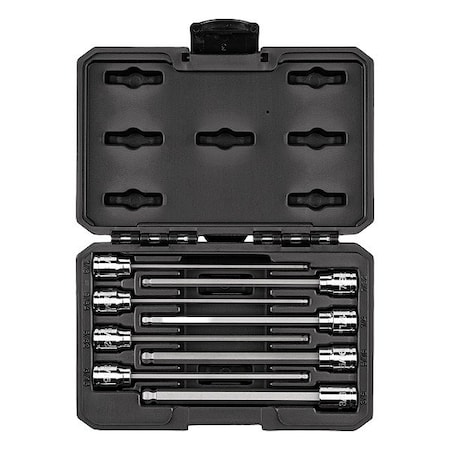 Tekton Socket Set, Steel, 8 3/8 in L SHB91319