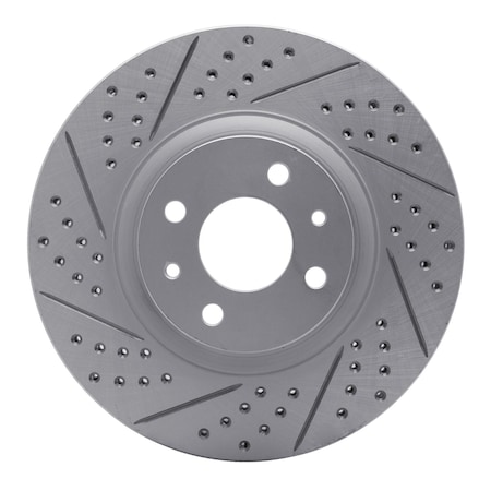 Dynamic Friction Co DFC Geoperformance Rotor - Drilled and Slotted 830-07004L
