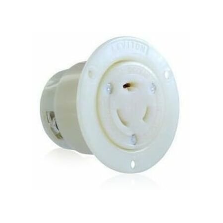 Leviton Industrial Grade Flanged Outlet 20 Amp, 347 Volt 3756