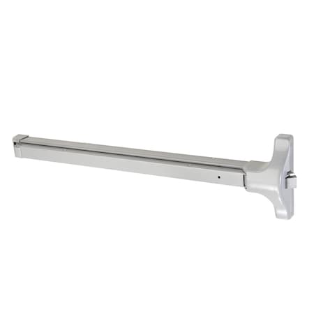 Yale FLAT BAR EXIT DEVICE, SURFACE MOUNT, 36in DOOR WIDTH, LESS CYLINDER, NON-HANDED, ALUMINUM FINISH 2100 689