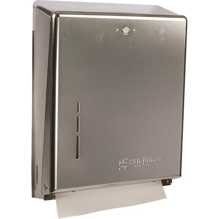 San Jamar San JamarTowel Dispenser, 14.8'' x 11.4'' x 4'', Stainless Steel, 5PK T1900XC