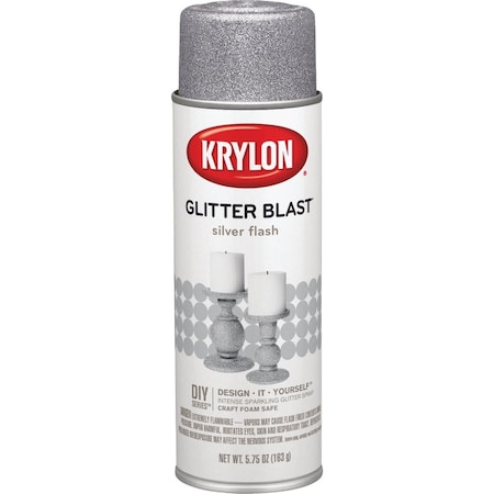 Krylon Glitter Blast 5.75 Oz. Silver Flash Spray Paint K03802A00