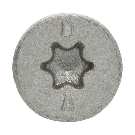 Dewalt Concrete Anchor Screw, 3/16 in Dia., Flat, 1 3/4 in L, Steel Zinc Plated, 2000 PK DFM2ELG771S