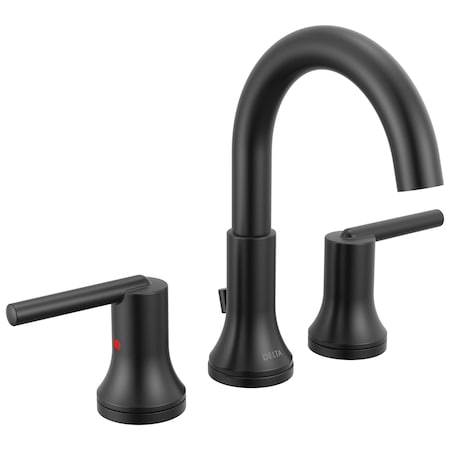 Delta Trinsic Two Handle Widespread Bathroom Faucet 3559-BLMPU-DST