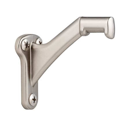 Geo 1-1/4" x 3-1/8" Heavy Duty Handrail Bracket Satin Nickel Finish GBH-HBHD4-SN