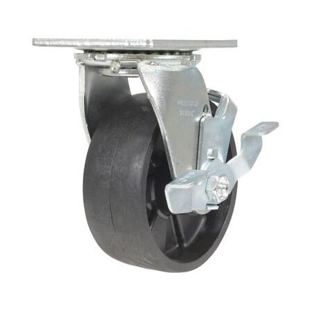 Vestil Glass Filled Nylon Swivel With Brake Caster 5 In. Diameter x 2 In. Width 1000 lb Black CST-VE-5X2GFN-SWB