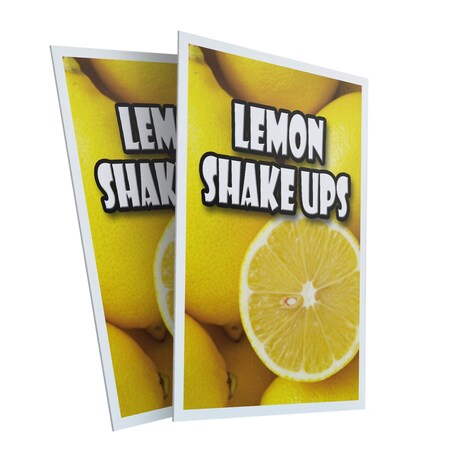 Signmission Lemon Shake Ups, Plastic Signs Only 24 Inch x 36 Inch, Corrugated Plastic, 2PK CSB-2436-2PACK-Lemon Shake Ups