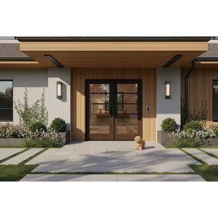 Doornmore G105, 74.5" x 82" ( 2x36" Door) Left Hand, Mahogany SDL 5 Lite Exterior Door G105-SW-3680_2_LI