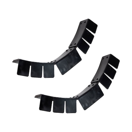 Mytee Products 24 in Long Steel Coil Edge Protector w/ Rubber Pads - Steel Powder Coated CP-R