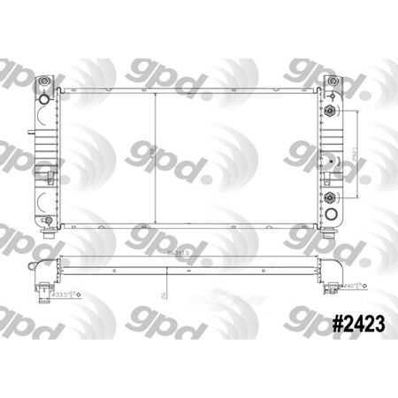 Global Parts Distributors Radiator 2423C