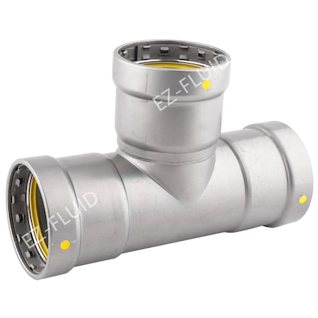 Ez-Fluid 1/2 Carbon Steel Mega Press G Type PRESS TEE HNBR EZPGT37