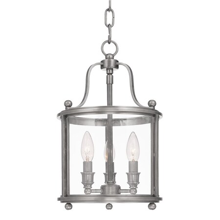 Hudson Valley Lighting Mansfield 3 Light Lantern 10 In. Antique Nickel 1310-AN