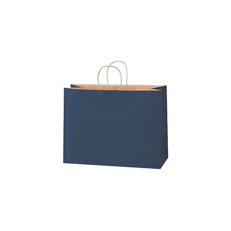 Bubblefast 250-16 x 6 x 12'' Navy Tinted Shopping Bags, 250PK BFBGS118N