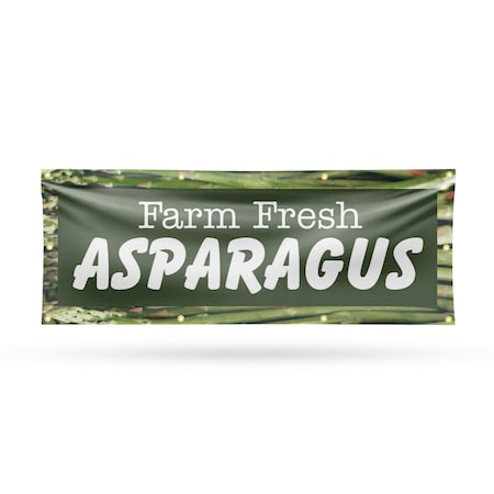 Signmission Farm Fresh Asparagus, 36 Inch x 96 Inch, Vinyl Banner B-96-30574