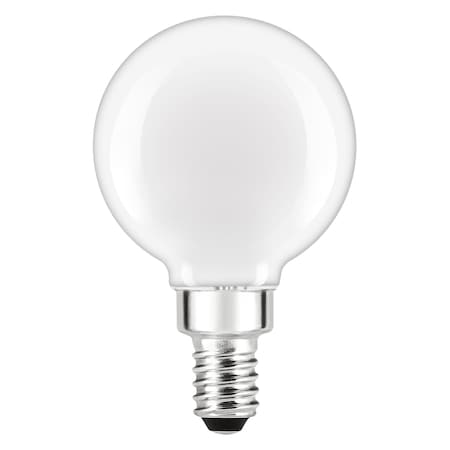 Ledvance/ Sylvania LED Natural TruWave G16.5, 4.5W, Dimmable, 90CRI, 350 Lumen, 2700K, 15000 Life, Candelabra, Frosted LED4.5G16.5CDIM927F13YTL