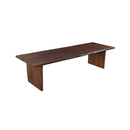 Homeroots 13 Piece Brown Solid Wood Dining Set with 12 635848