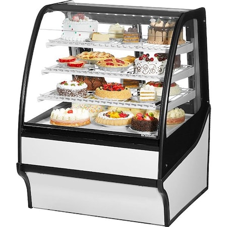 True Refrigeration Refrigerated Merchandiser, 49 1/8 in H TDM-R-36-GE/GE-W-W