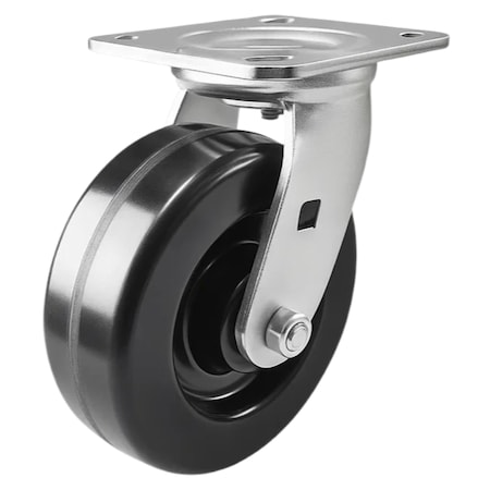 Hyw Products Heavy Duty Caster 6in Phenolic Wheel, Swivel 40-60S-A1-PH