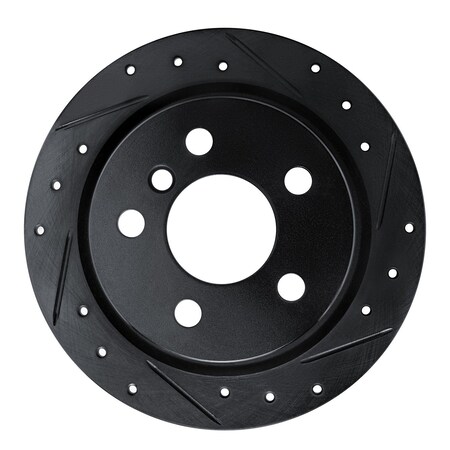 Dynamic Friction Co DFC Brake Rotor - Drilled and Slotted - Black 633-32013R