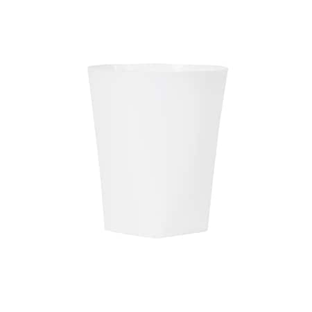 Eco Contour Collection Indoor Plastic Can, White, 12 PK EC114WHT