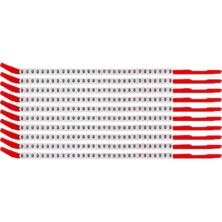 Brady ClipSleeve Wire Markers Size 10 Nylon 16 AWG - 14 AWG, O Pack of 300 Each, 300PK SCN10-O-CAP