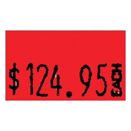 Specialty Store Services Pricing Labels, Red, 5/8 in H, 3/4 in W 66163R