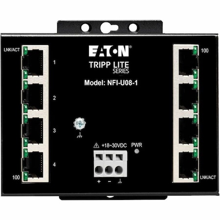 Eaton EATON Ethernet Switch 8-Port Fast Ethernet Unmanaged NFI-U08-1