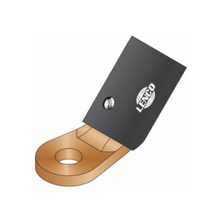 Lenco Mechanical Cable Lug, Single Oval-Point Screw Connection, Angle, 12PK 380-07100