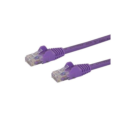 Ezgeneration 4 ft. Cat6 Ethernet Patch Cable with Snagless, Purple EZ329974
