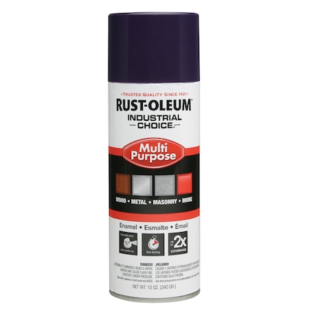 Rust-Oleum Spray Paint, Purple, Gloss, Solvent, 12 oz 257399