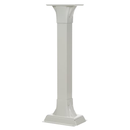 Architectural Mailboxes Calloway Adjustable Mailbox Post, White CP00WAM