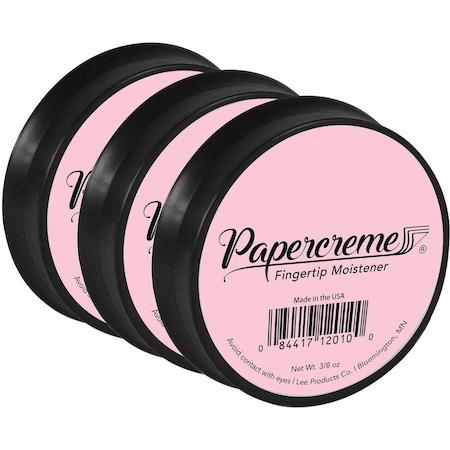 Lee Products Co LEE, Papercreme Fingertip Moistener, 0.38 oz, Coral, 3PK 12010