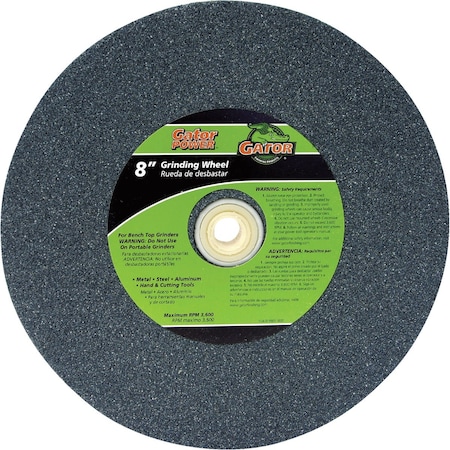 Gator Blade 8'' 1'' Adjustable - 1 3/4 5/8 Bench Grinding Wheel 6000