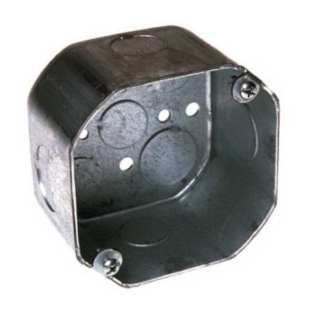 Hubbell-Raco Electrical Box, 21.5 cu in, Ceiling Box Type, 2 Gangs, Steel 167