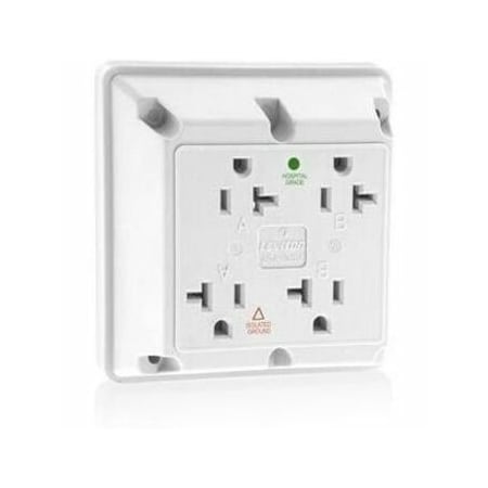 Leviton Four-In-One Receptacles 20 Amp, 125 Volt 21254-IGW