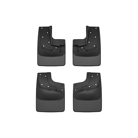 Weathertech Black No Drill MudFlaps, 2024 - 2025 Ford Ranger Raptor 110187-120187