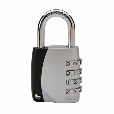 Brady Combination Steel Padlock 1.05 in Shackle Silver 101963