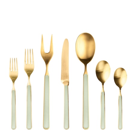 Mepra Fantasia Ice Gold Flatware Set - 32 Pieces - Sage 10S622032OI