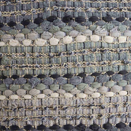 Homeroots Set of Two 18" Black Gray and Ivory Striped Cotton Blend Throw Pillows with Texture, 2PK 554584