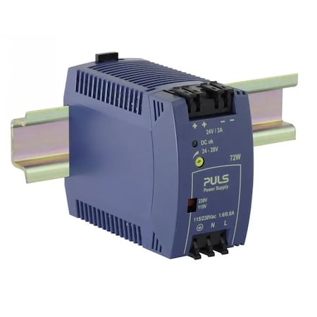 Puls DIN rail power supplies for 1-phase system, 24 V, 3 A, NEC Class 2 ML70.100