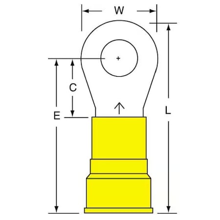 3M Nylon Insulated Brazed Seam Ri, 1000PK 16-56-WN