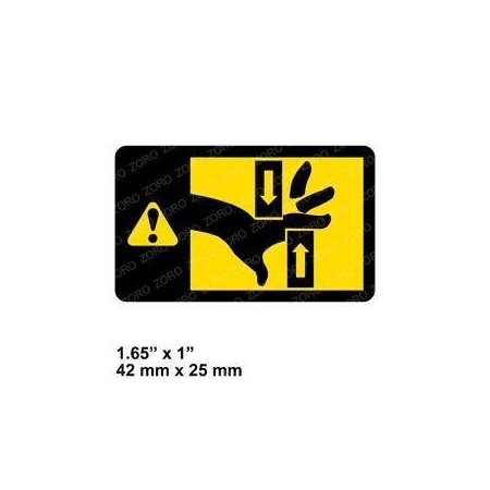 Nissan REPLACEMENT DECAL, PINCH POINT 97836-FK100