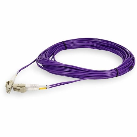 Add-On 10M LC TO LC PURPLE OM4 DUPLEX OFNR (RISER-RATED) FIBER PATCH CABLE ADD-LC-LC-10M5OM4-PE