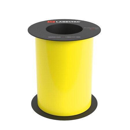 Labeltac Label Supply 7in x 75ft, Hi-Vis Yellow LT719-C