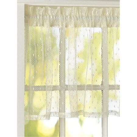 Heritage Lace Point D Esprit Valance, White - 60 x 15 in. 8610W-6015